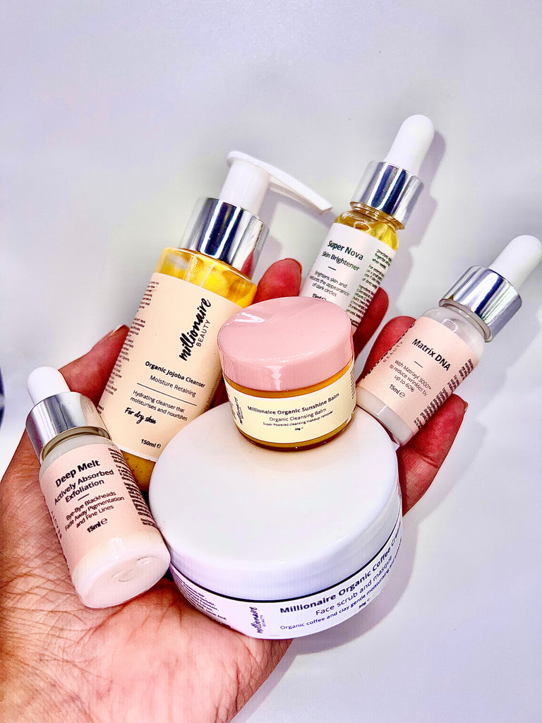 Travel skincare kit by Millionaire beauty - 6 products £69.99 free shipping