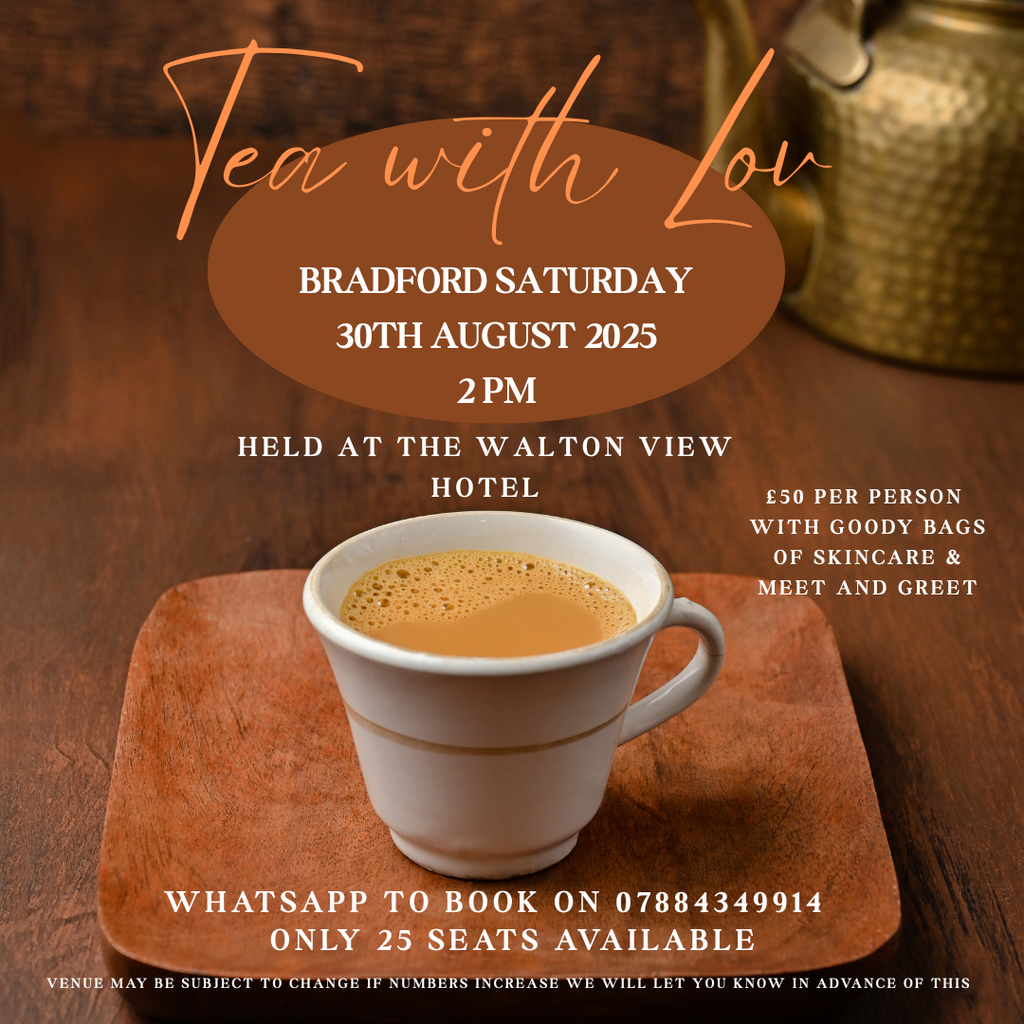 Tea with LOV Bradford  Saturday 30th August 2025 2pm