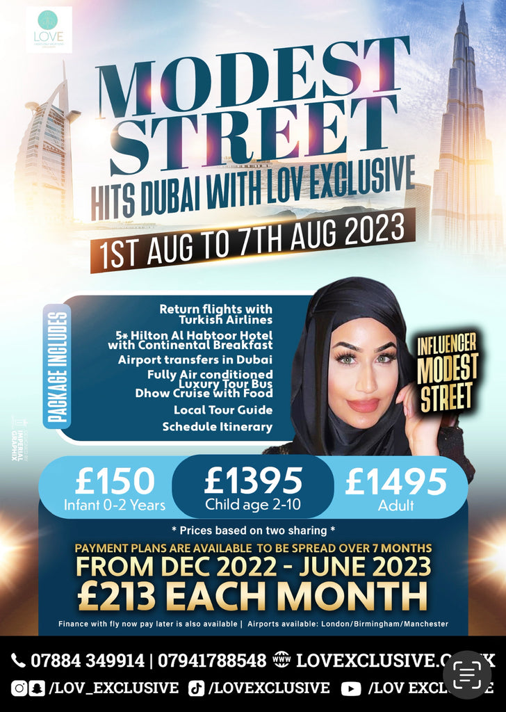 SOLD OUT - Modest streets Dubai Tour HEATHROW